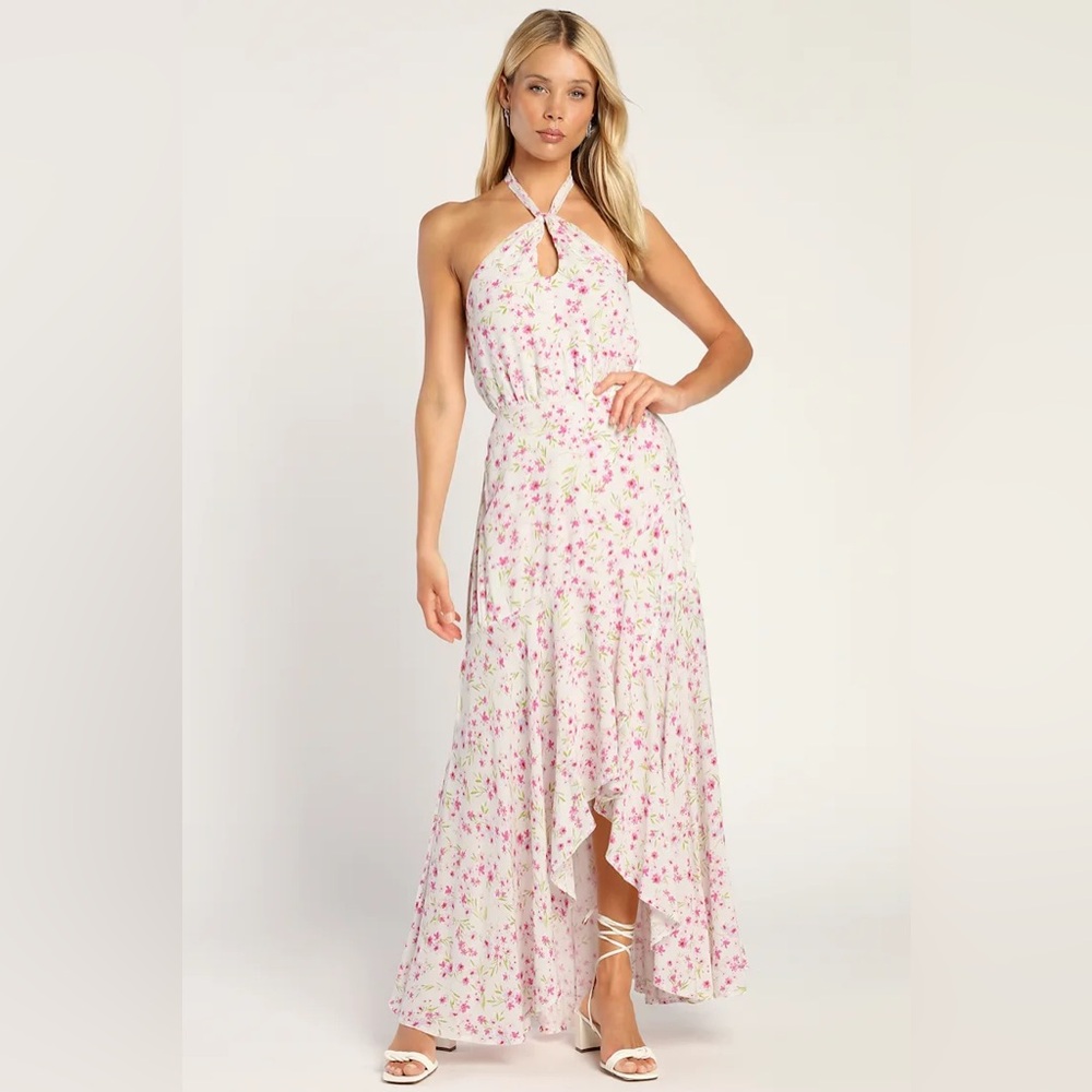Moment of romance, Lulus floral maxi dress XS